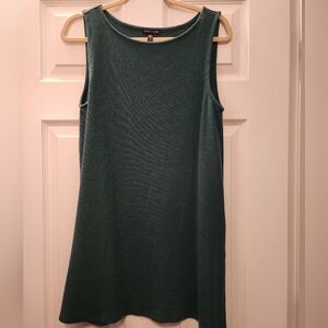 Eileen Fisher Ribbed Knit Sleeveless Tank Dress • S/P